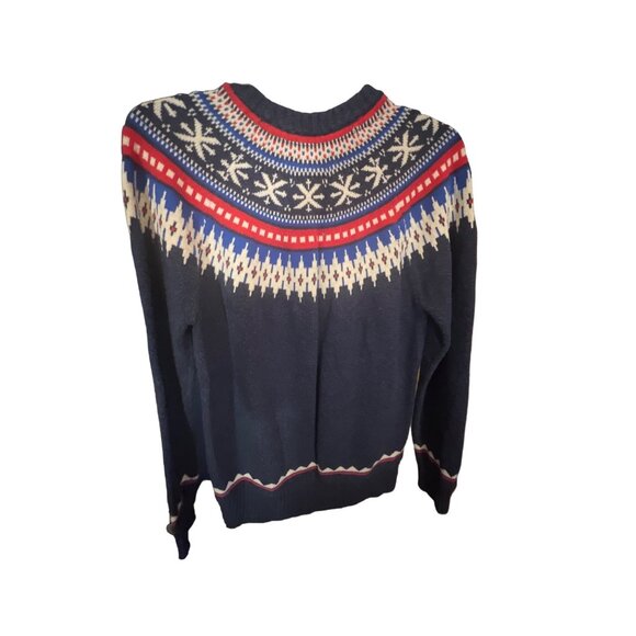 American Eagle Fairisle Cozy Sweater Cotton and Wool Blend Size L Mens - Picture 2 of 4